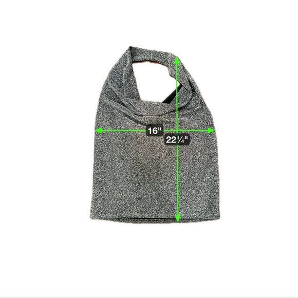 Express Silver Sparkly Halter Neck Top Size S Cocktail Dressy NWT - Picture 6 of 9